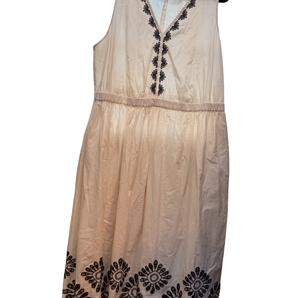 Universal Thread Cream and Black  Eyelet Dress